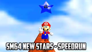⭐ Super Mario 64 - SM64 New Stars - 121 Stars (TAS) 1:37:08