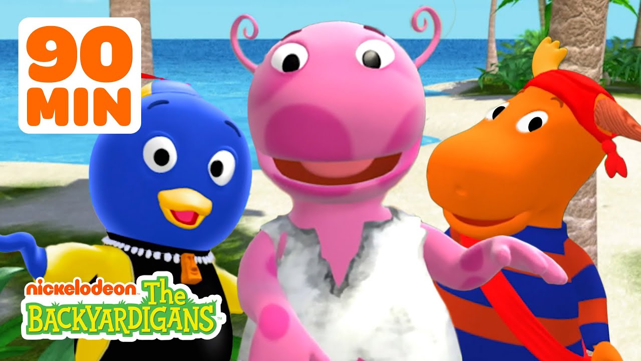 90 Minute of Backyardigans Tropical Adventures! w/ Uniqua, Pablo & Tyrone | The Backyardigans