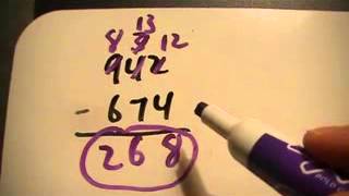 Subtraction Using U.S. Standard Algorithm