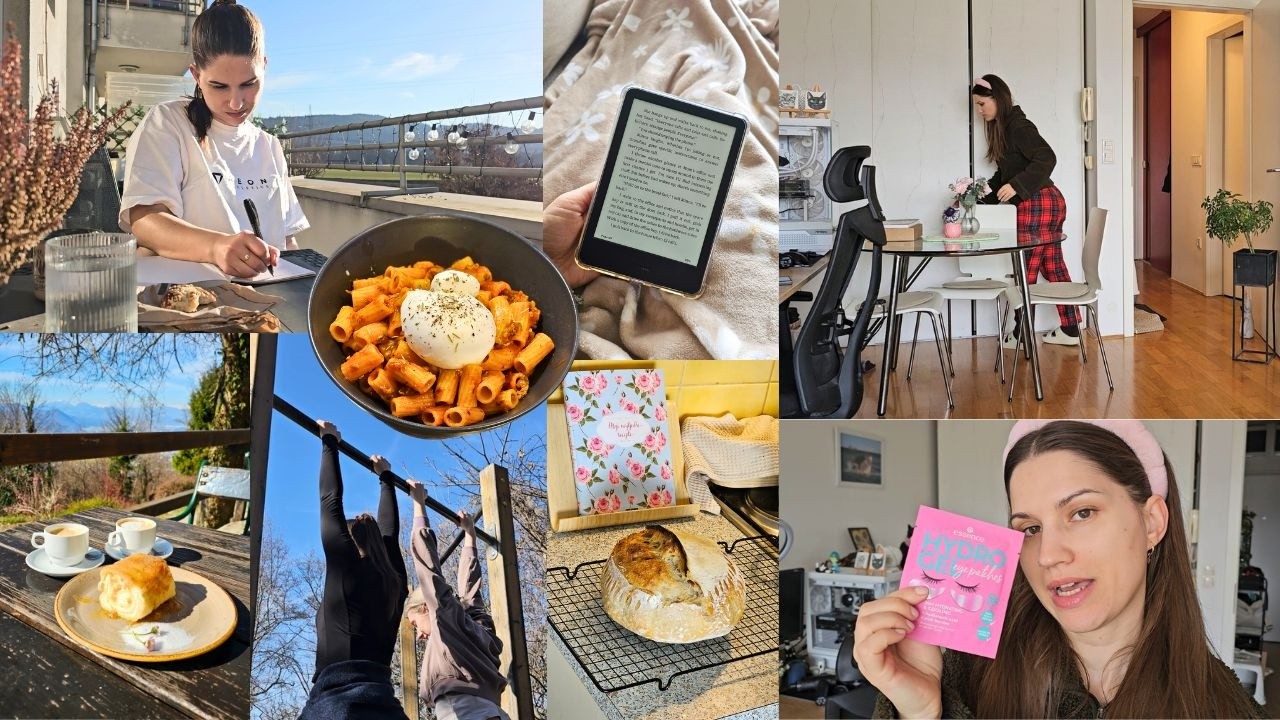 ČIŠČENJE BALKONA, ŠMARNA Z NINO, BRANJE 📚| FINA JASMINA VLOG