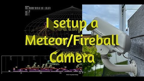 I setup a camera to capture meteors/fireballs.