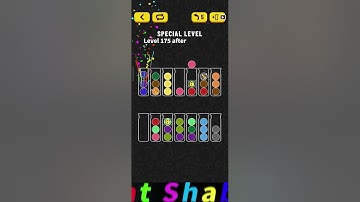 Ball Sort Puzzle Special Level after Level 175 / Lock Ball and Key Ball and Question Mark Ball