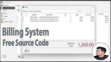 Billing System with Free Source Code (Java Swing)