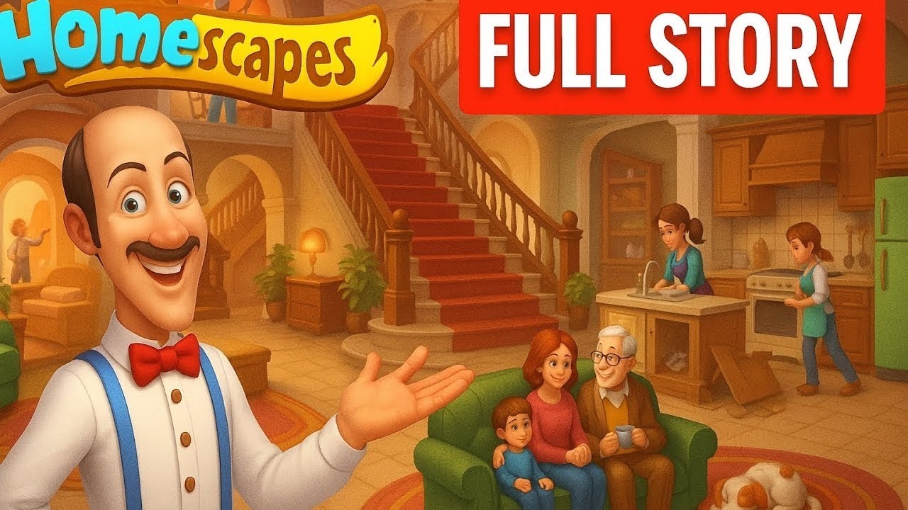 Homescapes Full House Last Story  Walkthrough 🏡 | All Areas Unlocked & Fully Upgraded 2025!
