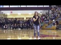 Ally Hall sings @ LHS pep Rally 2/10/2017