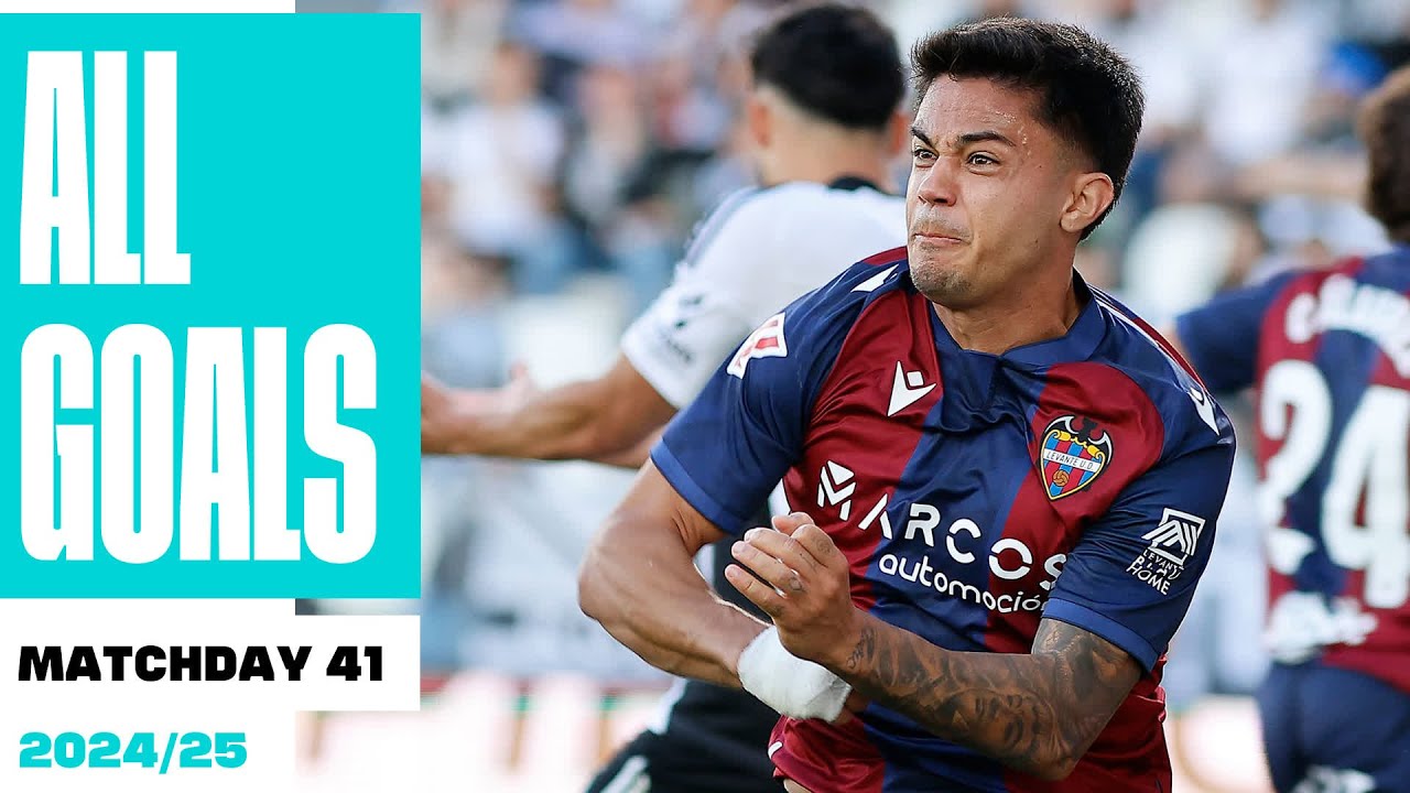 TODOS los GOLES de la JORNADA 41 de LALIGA Hypermotion 2024/25