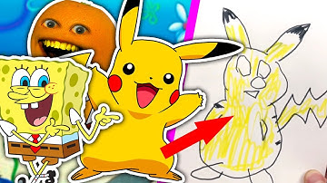 Drawing Cartoon Characters From Memory Challenge!