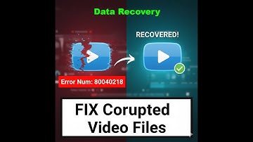 Data Recovery | FIX Corrupted Files (Error 80040218)