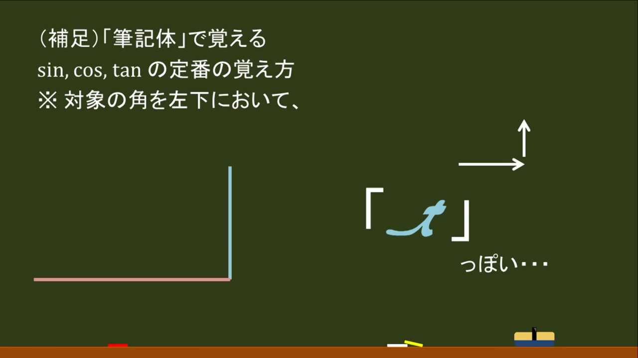 サイン コサイン タンジェント 覚え 方