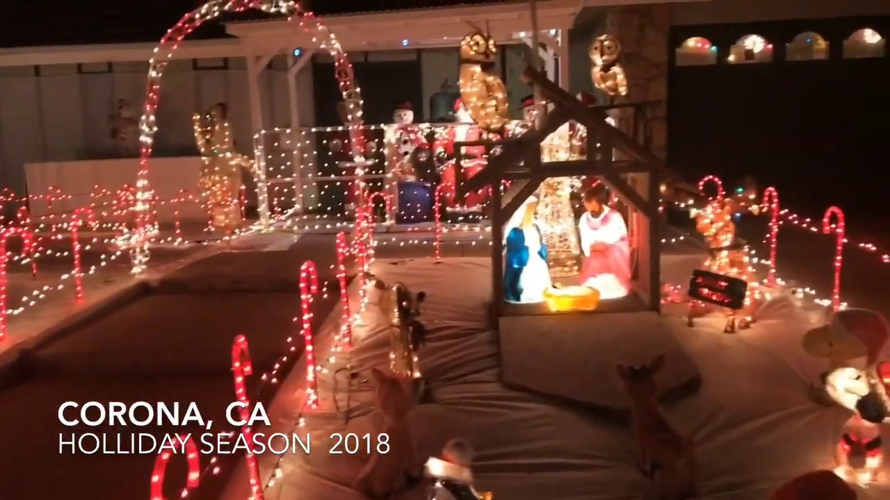 Candy Cane Lane Corona CA 2018 YouTube