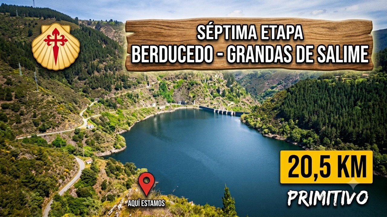 ​¡CRUZANDO EL EMBALSE DE SALIME! 🏞️ Camino Primitivo Etapa 7 (Berducedo - Grandas)