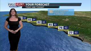 Above average temperatures Wednesday