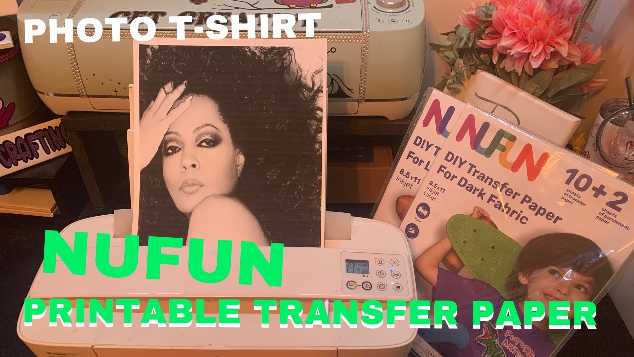 Black and White photo T-shirt using NuFun transfer paper | inkjet ...