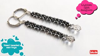 Diy beaded earrings/how to make beaded earrings/ jewelry making
