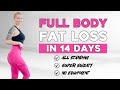 FULL BODY FAT LOSS in 14 Days🔥 30 MIN Tabata Standing Workout - No Jumping,No Equipment,No Lunges