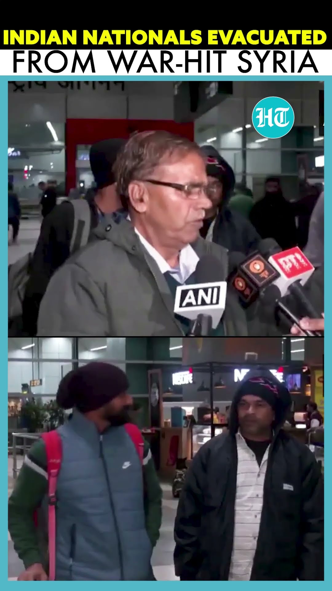 Indian Nationals Arrive At IGI Airport In Delhi After Being Evacuated From War-Hit Syria