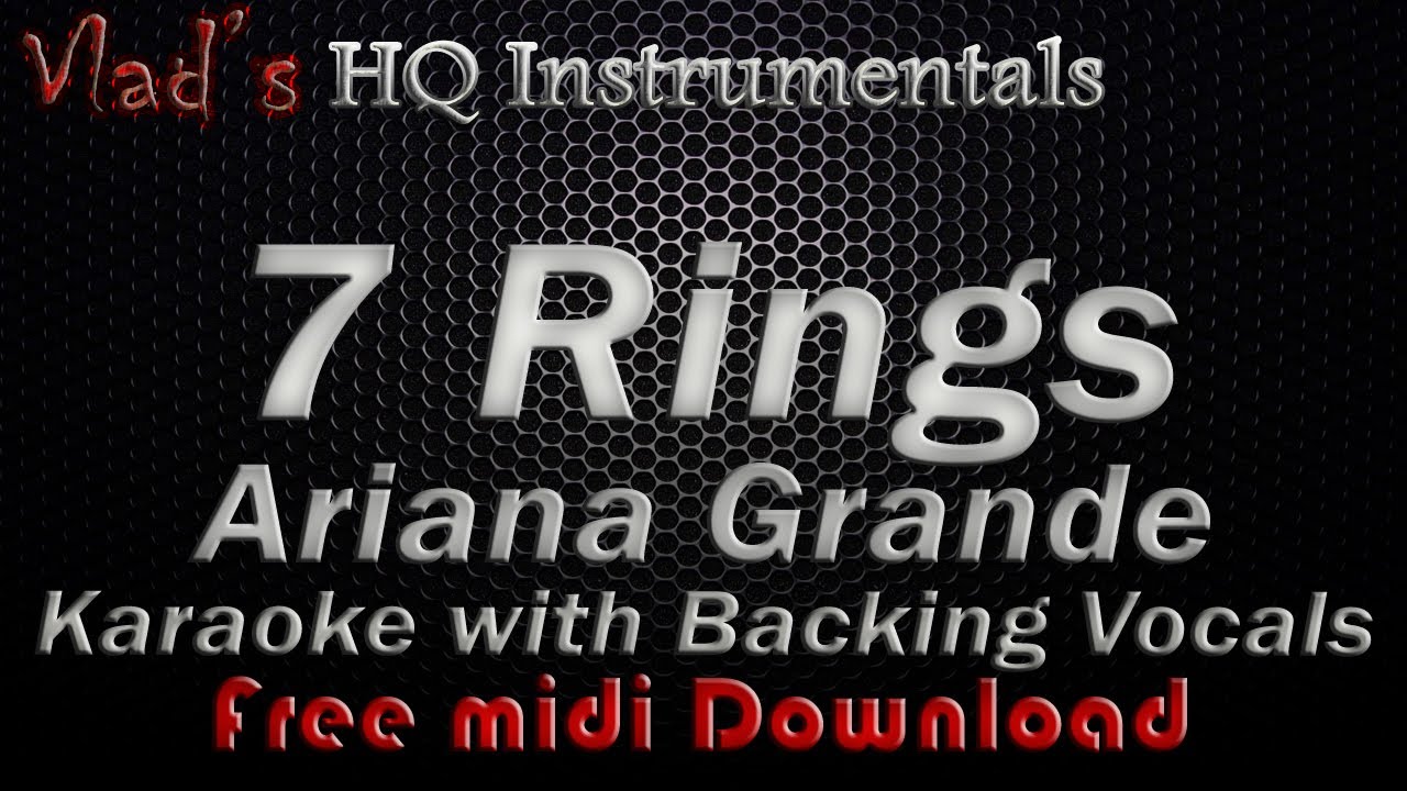7 Rings : Ariana Grande | Karaoke with Lyrics - YouTube