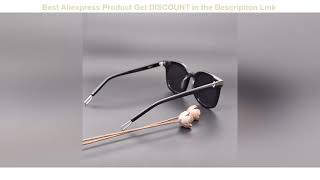 black glasses | Gentle Papas men women Sunglasses Retro Square Sun Glasses  Men Women  Acetate Pola screenshot 3