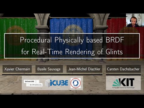 Procedural Physically based BRDF for Real-Time Rendering of Glints