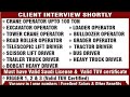 Rk travel service jobs  bus driver crane operator rigger grader operator tower crane operator job