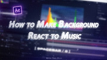 How to Create Audio React Effect | After Effects Tutorial