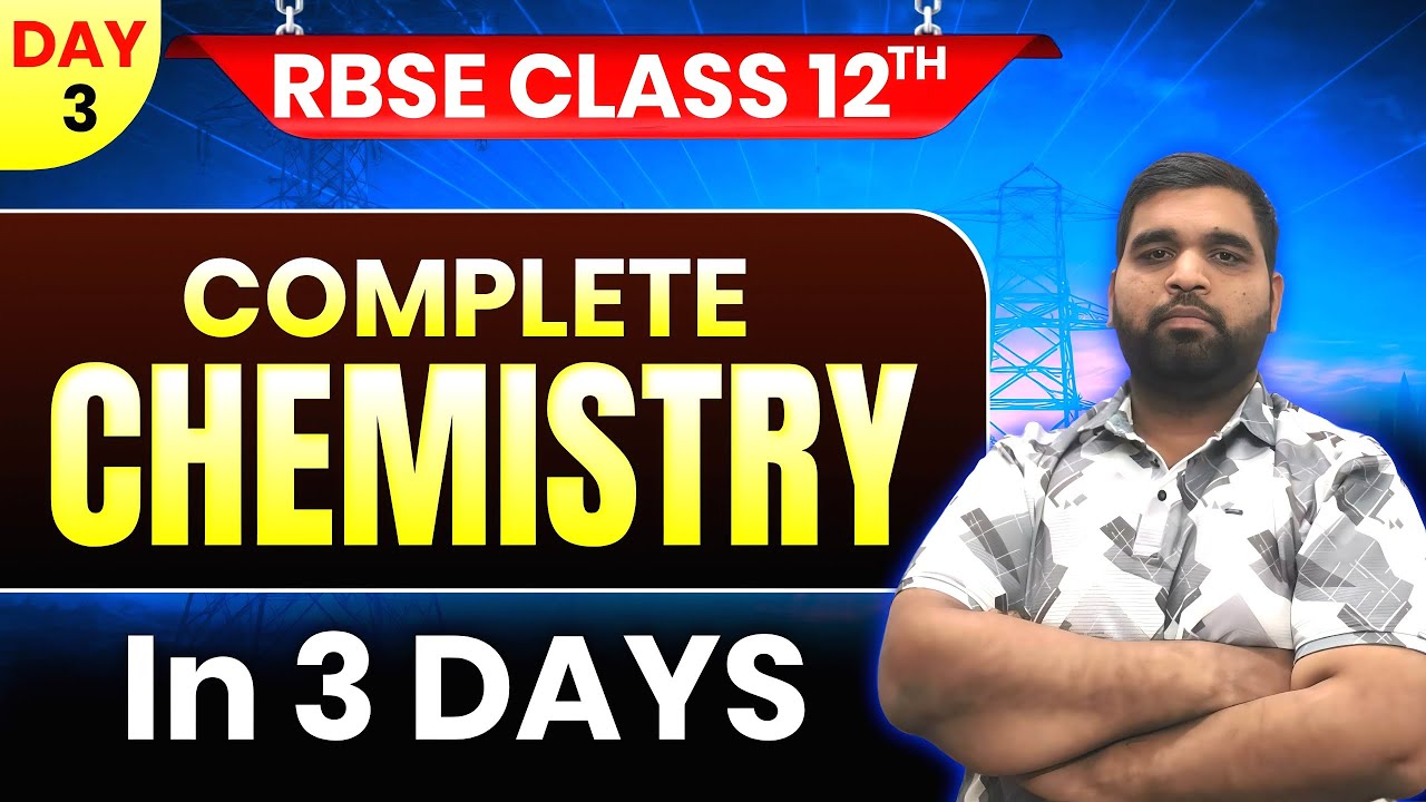 RBSE Chemistry paper 2026 || Complete Chemistry in 3 days 😎😎|| Day 03 Organic Chemistry|| 