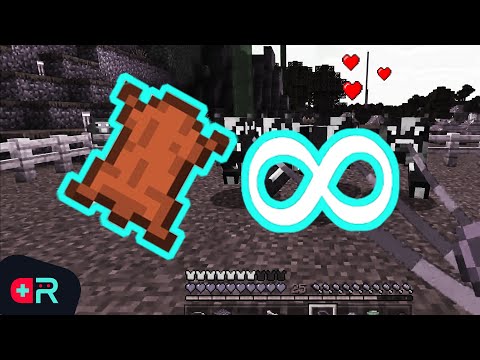 CUERO INFINITO EN MINECRAFT! 🐮 #minecraft #survival #crisrestart