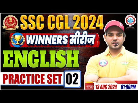 SSC CGL 2024 | SSC CGL English Practice Set 02 | SSC CGL English Class by Sanjeev Sir