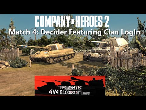 Company of Heroes 2: 4v4 Blood Bath Tournament // Match 4: Decider Featuring Clan LogIn