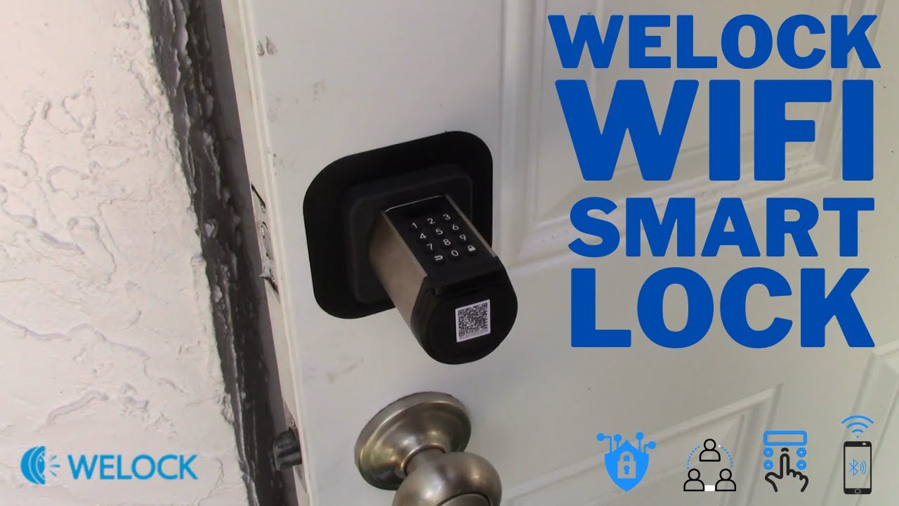 WELOCK Smart Deadbolt Lock - Keyless Entry WiFi Door Lock With Keypad & App Control