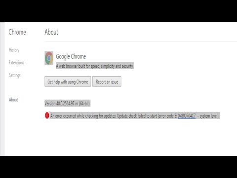 Fix An error occurred while checking for updates--Another operation on Google Chrome is in progress