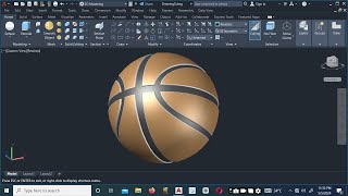 HOW TO DESIGN 3D BASKETBALL IN AUTOCAD