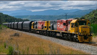 From West to East. Chasing KiwiRail Coal Train 844 (4K)