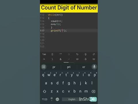 How to count digit of a number in C Programming - YouTube