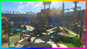 FALLOUT 4 BASE BUILDING GAMEPLAY - Creating A MEGA CASTLE! - Giant Castle Fortress In Fallout 4!