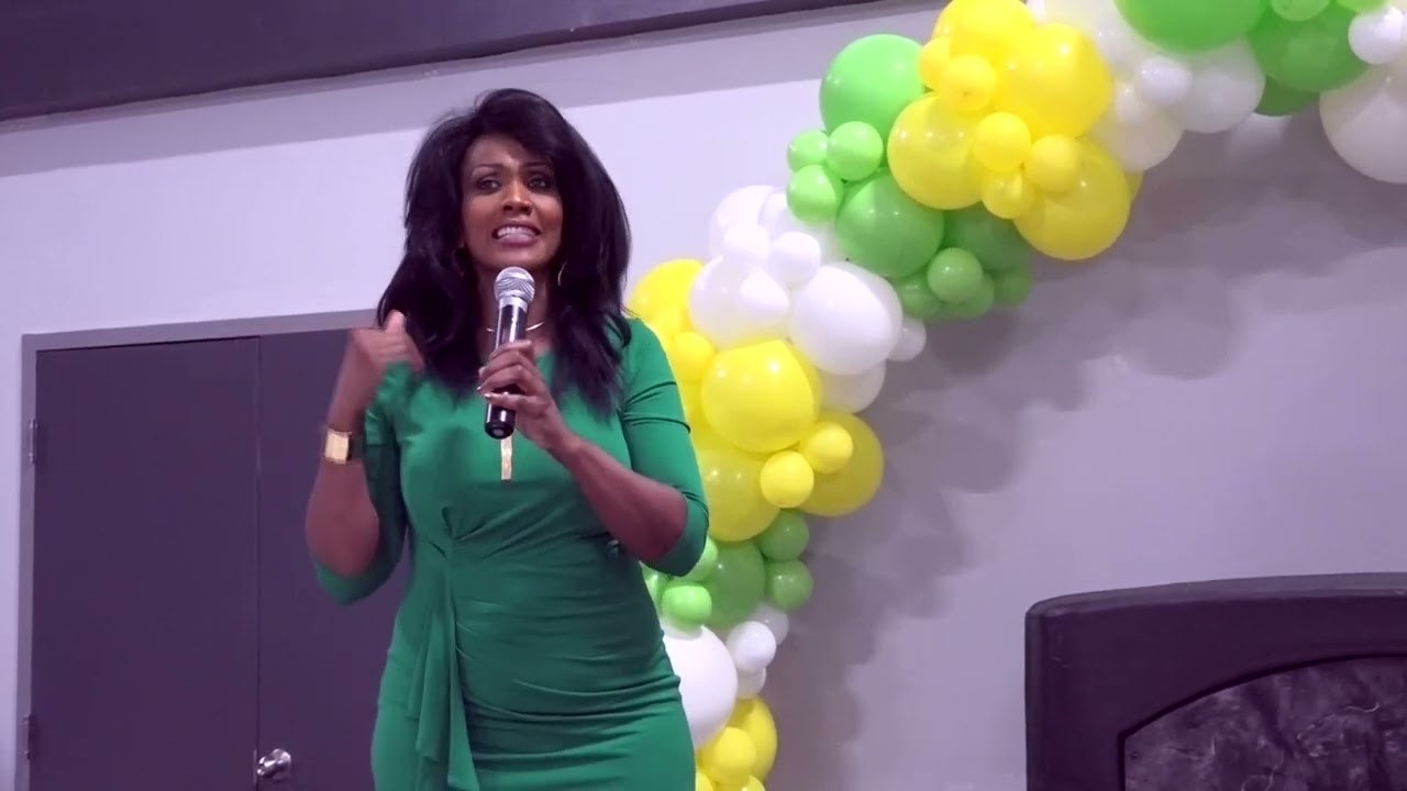 Gwyn Chapman at the 2023 Annual Fundraising Breakfast.