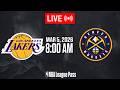 NBA LIVE Los Angeles Lakers vs Denver Nuggets March 