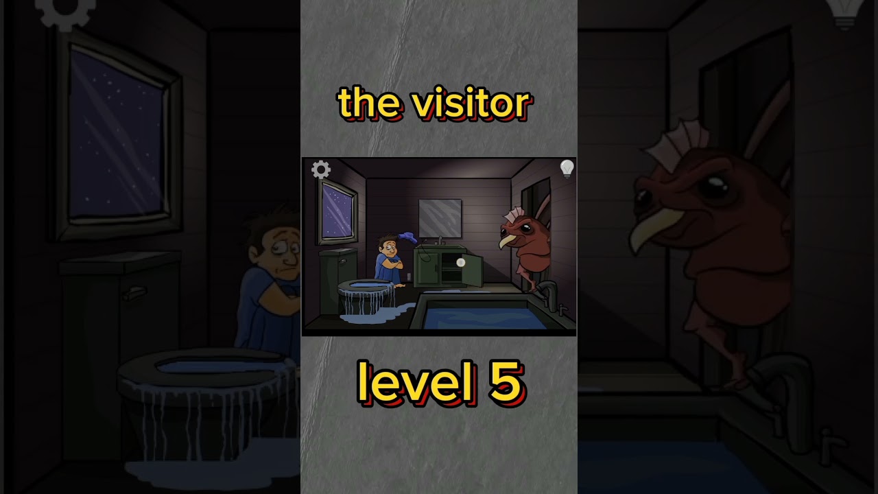 The Visitor Game Level 5 😱| visitor game so scary😳 |visitor game 99.9 people can't complete|
