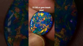 The best gem that has passed by my hands this year 21.56ct gem black opal #gemstonecollector