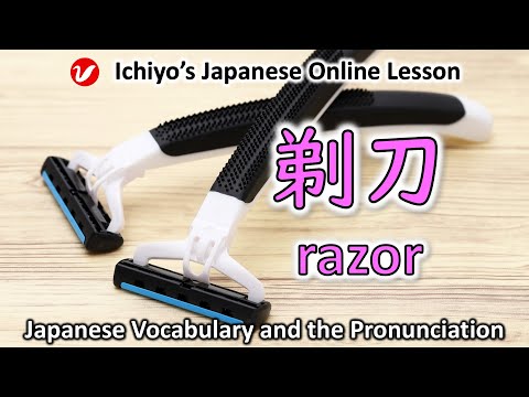 剃刀 (かみそり、カミソリ、kamisori) | razor | Japanese Vocabulary