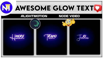 New Trending Glowing Video Editing in Alightmotion and Node 2021 || Nany Tech Icon || With Preset