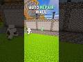 Minecraft Auto-Repair Wall 😮 #shorts #minecraft