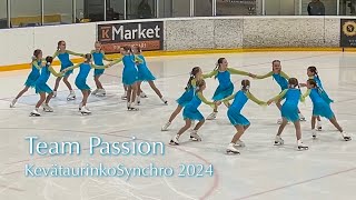 Team Passion - KevätaurinkoSynchro 2024 - Muodostelmaluisteluu