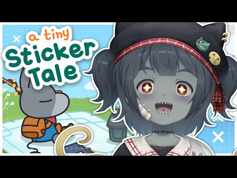 【A Tiny Sticker Tale】 ペタペタシール貼り！シールを使って世界を変える！Use stickers to change the world!【Vtuber】
