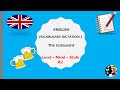 VOCABULARY DICTATION 2. ENGLISH (A2) - THE RESTAURANT