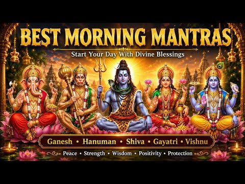 Very Powerful Morning Mantras | Ganesh, Shiva, Hanuman,Gayatri Mantra