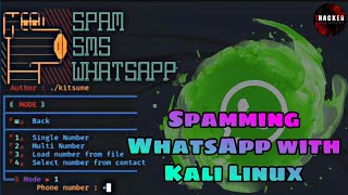 Send Spoof WhatsApp SMS using Kali linux 2022 | WhatsApp Bombbing | Spam Wp SMS #linux Tech Hacker screenshot 5