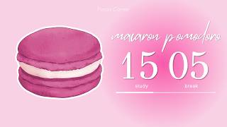 A Gentle Push to Start Studying 💗 | 15/5 Pomodoro (No Music) | Pink Macaron