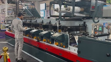 🚀 Fully Servo Flexo Press at 150 mpm | Perfect Stable Dot Registration | Printpack India 2025