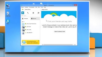 How to adjust the volume of speaker and microphone in Skype® on a Windows® 8 PC